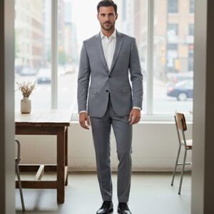 Banana republic tailored fit navy blue summer suit set 42R 33x34